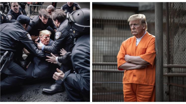 D’où viennent ces photos de l’arrestation de Trump?